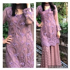 Gharara pakistani shalwar kameez 3 piece Indian S